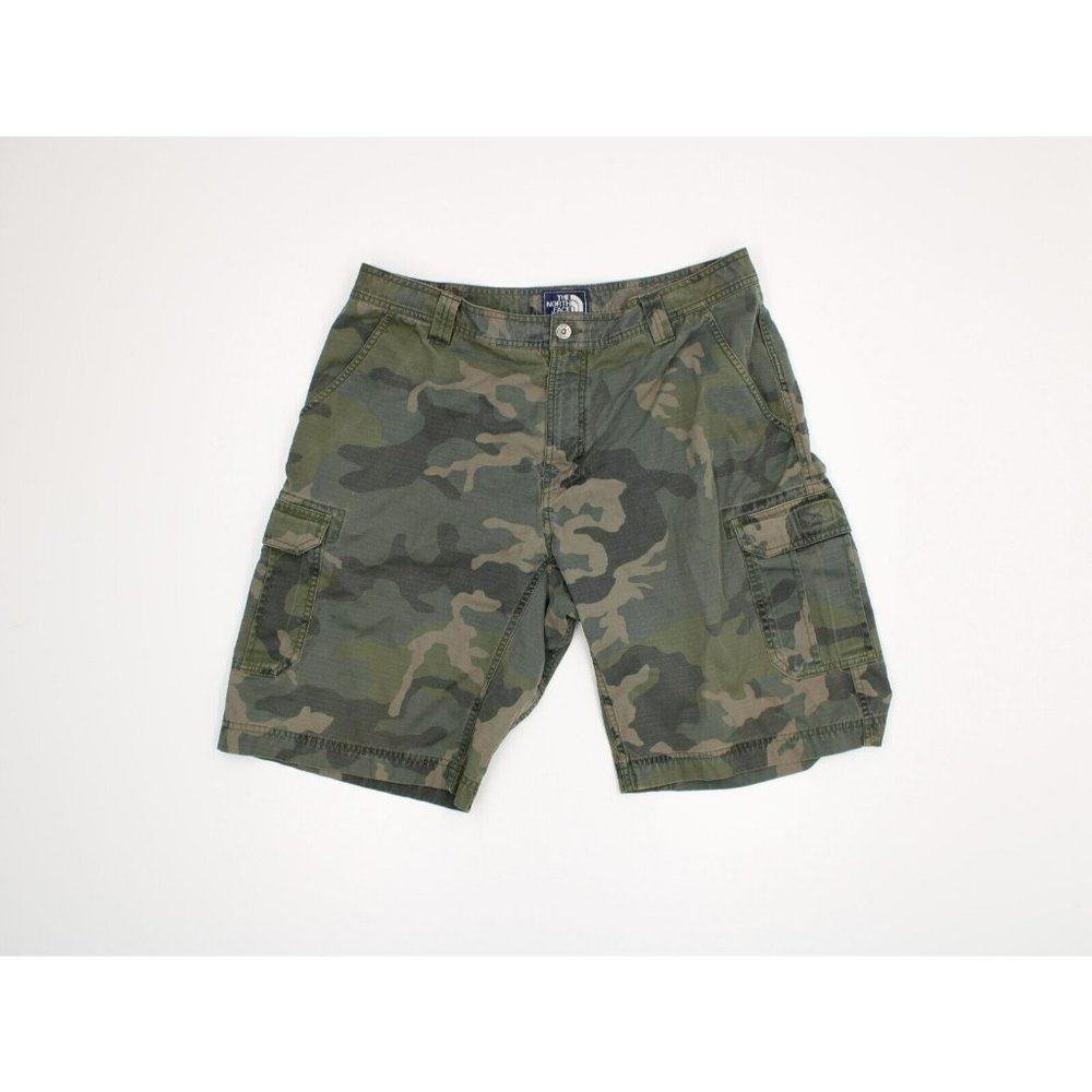 North Face Men Size 40 Camo Shorts Zipped Pocket Outdoor Stretch